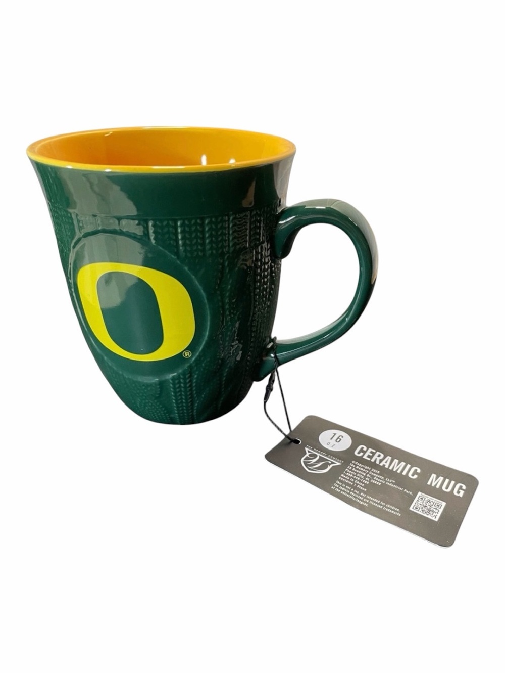 University of Oregon Ducks Green Ceramic Mug with Logo - New with tag